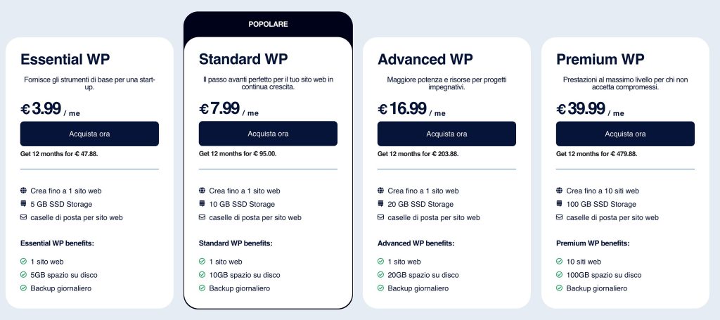 Hosting provider italiano 1 dasabo piani