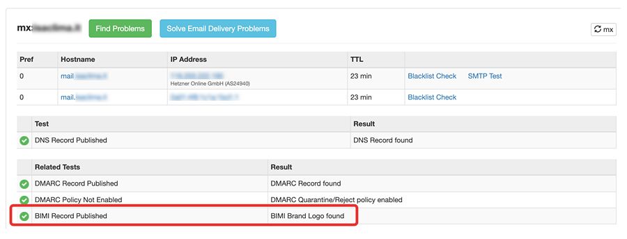 check BIMI record